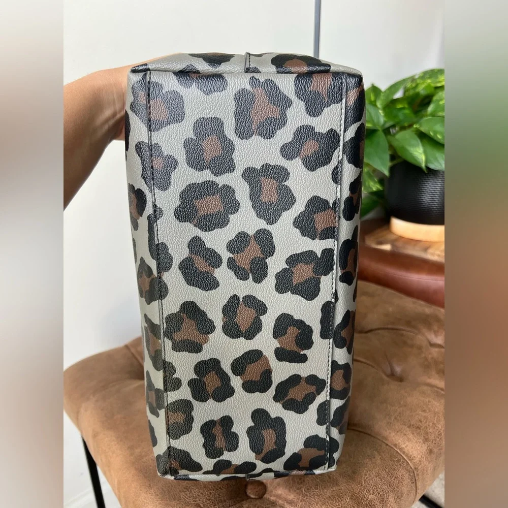 Coach Ocelot -Print Tote in Gray, Black and Brown - Picture 8 of 15